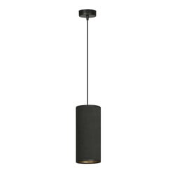 Emibig Albertslund elegante schwarze Einzylinder-Hängelampe E27