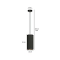 Emibig Emibig Albertslund lampe suspendue cylindrique noire E27 - Idéale pour les intérieurs modernes