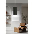 Albertslund strakke zwarte enkele cilinder hanglamp E27