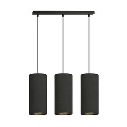 Emibig Albertslund lámpara colgante mediana negra 3x E27