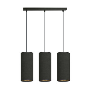 Emibig Albertslund lámpara colgante mediana negra 3x E27