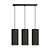 Albertslund 3 cylinders medium hanging lamp black 3x E27