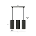 Emibig Emibig Albertslund 3 cylinders medium hanging lamp black 3x E27 - Create a cozy ambiance in your home