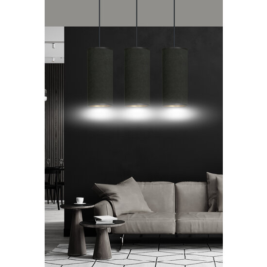 Albertslund 3 cilinders medium hanglamp zwart 3x E27