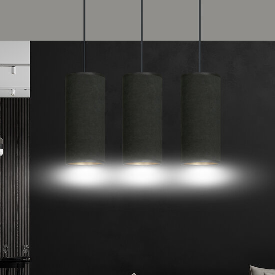 Albertslund 3 cylinders medium hanging lamp black 3x E27