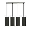Albertslund grande lampe suspendue à 4 cylindres entièrement noire 4x E27
