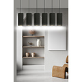 Albertslund 6 tubos XXL lámpara colgante negro 6x E27