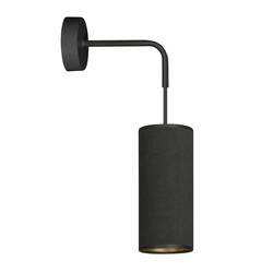 Albertslund black wall lamp 1x E27 design finished