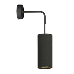 Albertslund zwarte wandlamp 1x E27 design afgewerkt