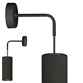 Albertslund aplique negro 1x E27 diseño acabado