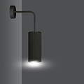 Albertslund aplique negro 1x E27 diseño acabado