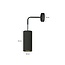 Albertslund black wall lamp 1x E27 design finished