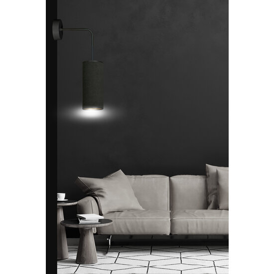 Albertslund black wall lamp 1x E27 design finished