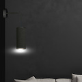 Albertslund aplique negro 1x E27 diseño acabado