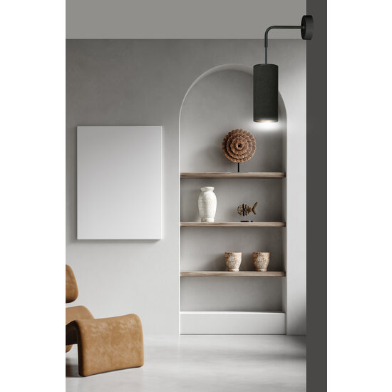 Emibig Emibig Albertslund black wall lamp 1x E27 design finished - Ideal for creating a cozy atmosphere in any room