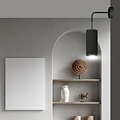 Albertslund aplique negro 1x E27 diseño acabado