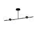 Emibig Emibig Odder hanging lamp black with milky white bulbs 6x E14 - Perfect lighting for any space
