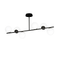 Emibig Emibig Odder hanglamp zwart met melkwitte bollen 6x E14 - Perfecte verlichting voor elke ruimte