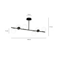 Emibig Emibig Odder hanglamp zwart met melkwitte bollen 6x E14 - Perfecte verlichting voor elke ruimte