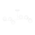 Emibig Emibig Odder hanging lamp white with milky white bulbs 6x E14 - Ideal for creating a cozy atmosphere in your living room