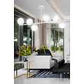 Emibig Emibig Lámpara colgante Odder blanca con bombillas blancas lechosas 6x E14 - Ideal para crear un ambiente acogedor en tu salón