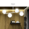 Emibig Emibig Odder white 4 lamp hanging lamp with milky white bulbs E14 - Perfect lighting for any space
