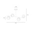 Emibig Emibig Odder white 4 lamp hanging lamp with milky white bulbs E14 - Perfect lighting for any space