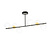 Emibig Emibig Struer hanglamp zwart en goud met melkwitte bollen 6x E14