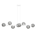Emibig Emibig Herlev white medium hanging lamp with 8 black smoked bulbs E14 - Perfect lighting for any space