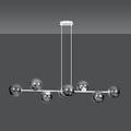 Emibig Emibig Herlev white medium hanging lamp with 8 black smoked bulbs E14 - Perfect lighting for any space