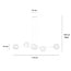 Emibig Emibig Herlev white 6 lamps E14 medium hanging lamp with 6 glass balls - Ideal for stylish lighting in your home
