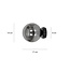 Stevns black wall lamp ball in fumed glass 1x E14