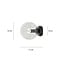 Emibig Emibig Lámpara de pared bola negra en vidrio transparente 1x E14 - Ideal para crear un ambiente acogedor