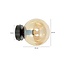 Emibig Emibig Applique Stevns avec ampoule noire en verre ambre 1x E14 - Éclairage d'ambiance parfait pour chaque espace