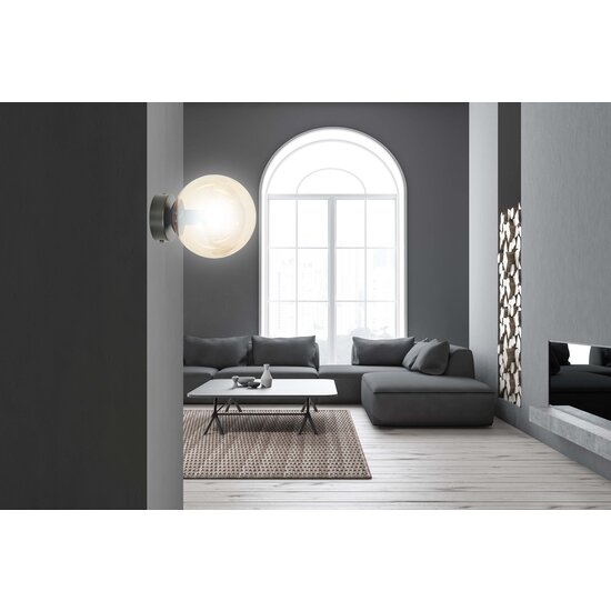 Applique Stevns avec ampoule noire en verre ambré 1x E14