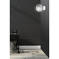 Applique boule blanche Stevns en verre fumé 1x E14