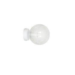 Emibig Stevns ball white wall lamp in transparent glass 1x E14