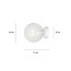 Stevns ball white wall lamp in transparent glass 1x E14