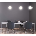 Emibig Emibig Stevns weiße Wandleuchte mit Kugel aus bernsteinfarbenem Glas 1x E14 - Ideal für eine warme Atmosphäre in Ihrem Zuhause