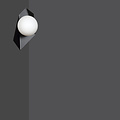 Emibig Emibig Applique murale Assens noire avec ampoule en verre blanc E14 - Éclairage parfait pour chaque espace