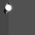 Emibig Emibig Lámpara de pared Assens negra con bombilla de vidrio blanco E14 - Iluminación perfecta para cualquier espacio