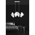 Emibig Emibig Lámpara colgante blanca Assens con 4 bombillas de vidrio esmerilado E14 - Iluminación ideal para cualquier espacio