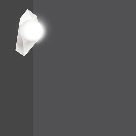 Emibig Emibig Assens white wall lamp with white glass bulb E14 - Perfect lighting for any room
