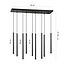 Emibig Emibig Gribskov black impressive hanging lamp with long tubes 2cm diameter 9x G9 - Ideal for modern interiors