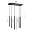 Emibig Emibig Gribskov lámpara colgante ancha con tubos largos negro 2cm diámetro 6x G9 - Ideal para interiores modernos