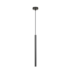 Lampe à suspension Gribskov noire avec tube long diamètre 2cm 1x G9