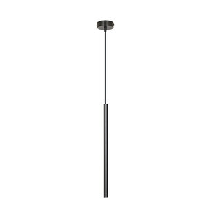 Emibig Gribskov schwarze Hängeleuchte mit langem Rohr 2cm Durchmesser 1x G9