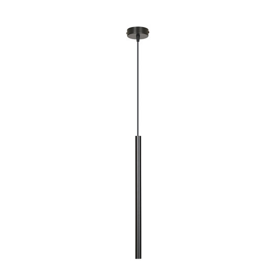 Gribskov schwarze Hängelampe mit langem Rohr 2cm Durchmesser 1x G9