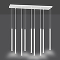 Syddjurs witte indrukwekkende hanglamp met lange kokers 2cm diameter 9x G9