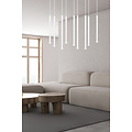 Syddjurs witte indrukwekkende hanglamp met lange kokers 2cm diameter 9x G9